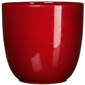 Mica Decorations Plantenpot - rood - keramiek - 19 x 18 cm - Plantenpotten