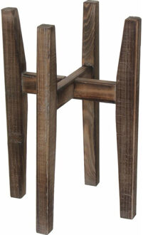 Mica Decorations Plantenstandaard - H48 x B28 cm - hout - plantenverhoger - bloempot verhoger