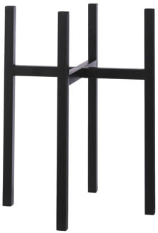 Mica Decorations Plantenstandaard - verhoger - zwart - H50 x B36 cm