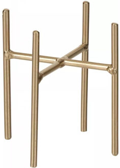 Mica Decorations Plantenstandaard/voet Ascot goud H10 x B8 cm