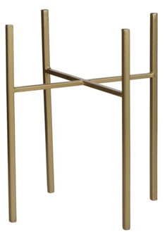 Mica Decorations Plantenverhoger - goud - H35 x B21 cm - metaal - plantenstandaard - verhoger