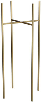Mica Decorations Plantenverhoger - goud - H55 x B24 cm - metaal - plantenstandaard - verhoger