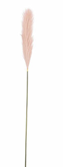 Mica Decorations Pluimgras losse steel/tak - pastel roze - 104 cm - Decoratie kunst pluimen
