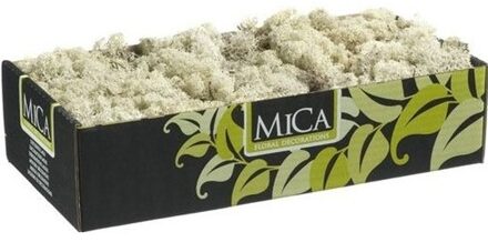 Mica Decorations Rendiermos - 500 gram - wit/ naturel - hobby mos