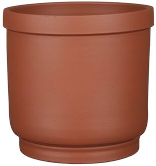 Mica Decorations Riva Bloempot - 22x22x20 cm - Terracotta - Terra Bruin