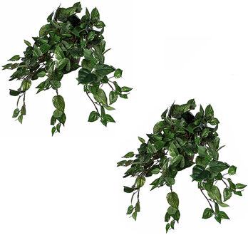 Mica Decorations Scindapsus Drakenklimop kunstplant groen L45 x B25 x H25 cm hangplant