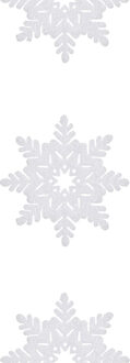 Mica Decorations Sneeuwvlokken feestslingers wit 180 x 15 cm sneeuwversiering - Decoratiesneeuw