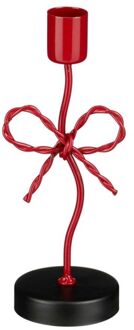 Mica Decorations Strikje - Kandelaar - Rood