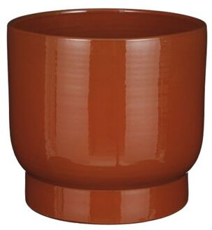 Mica Decorations Thiago Bloempot - 26x26x23 cm - Terracotta - Rood