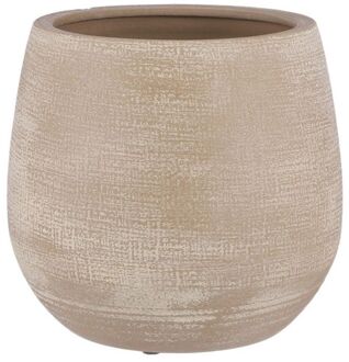 Mica Decorations Victor Bloempot - 25x25x24 cm - Terracotta - Beige