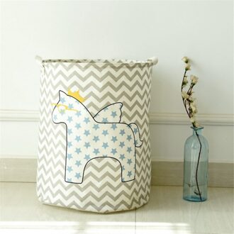 MICCK Wasmand Grote Capaciteit Cartoon Waterdichte Opvouwbare Linnen Wassen Mand Voor Kinderen Opslag Speelgoed Doos Organiseren pentagram