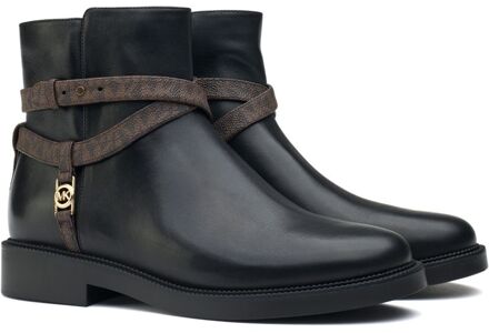 Michael Kors Abigail Platte Enkellaarsjes Zwart - EU 37 / UK 4
