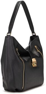 Michael Kors Addie Grote Hobo Schoudertas Zwart - One Size