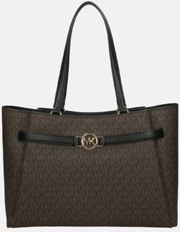 Michael Kors Angelina shopper brown/black Donkerbruin - 7827