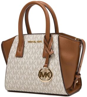 Michael Kors Avril Extra-Kleine Schoudertas Crème - One Size