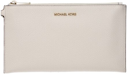 Michael Kors Beige Leren Clutch Tas