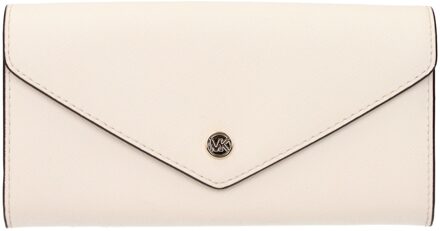 Michael Kors Beige Leren Portemonnee - One Size