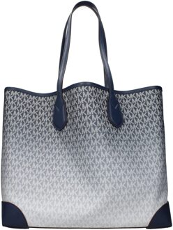 Michael Kors Blauwe Stoffen Schoudertas - One Size