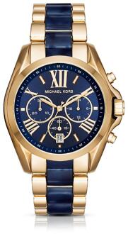 Michael Kors Bradshaw dameshorloge MK6268 Goud/grijs