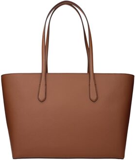 Michael Kors Bruine Leren Schoudertas - One Size