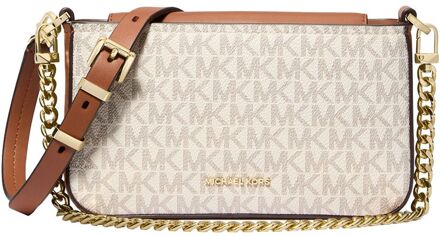 Michael Kors Bryant Crossbody vanilla/acrn damestas Beige - H 11.4 x B 20.3 x D 3.8 cm