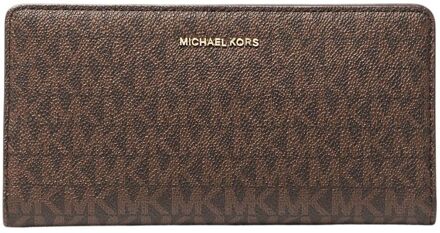 Michael Kors Bryant MD Trifold Wallet brn/acorn dames portemonnee Bruin - H 9 x B 12 x D 3 cm