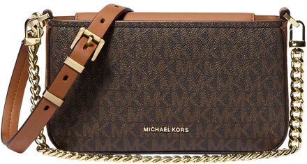 Michael Kors Bryant SM Conv Crossbody Pouchette brn/acorn damestas Bruin - H 11.4 x B 20.3 x D 3.8 cm