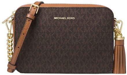 Michael Kors Camera Bag M Dames Crossbodytas - Bruin