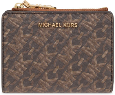 Michael Kors Canvas Empire Portemonnee Michael Kors , Brown , Dames - ONE Size