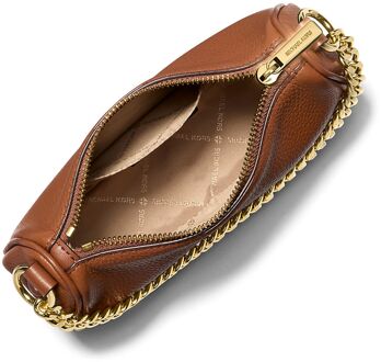 Michael Kors Carmela Kleine Pouchette Crossbody Tas Bruin - One Size