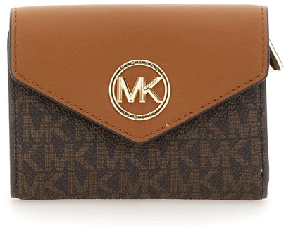 Michael Kors Carmen portemonnee van leer Bruin - 1 maat