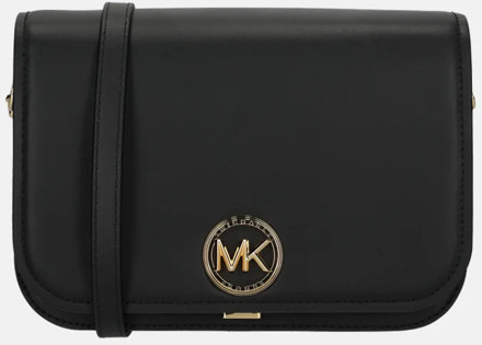 Michael Kors Casual Crossbody Tas in Zwart Leer Michael Kors , Black , Dames - ONE Size