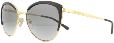 Michael Kors Cat Eye Womens Light Gold Black Dark Gray Gracient zonnebril Zwart