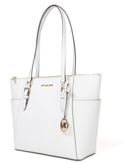 Michael Kors Charlotte Grote Schoudertas Wit - One Size