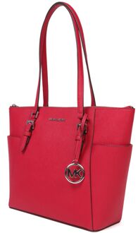 Michael Kors Charlotte Grote Tote Rood - One Size