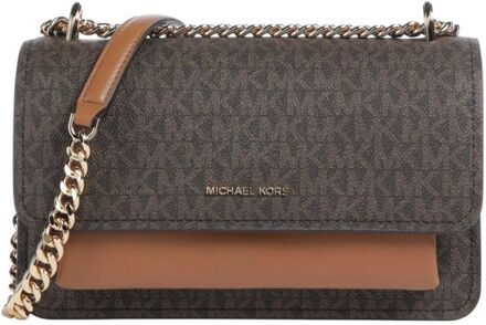Michael Kors Claire LG Shoulderbag brn/acorn schoudertas dames Bruin - H 21,5 x B 30,6 x D 8,9 cm