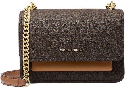 Michael Kors Claire SM Crossbody brn/acorn damestas Bruin - H 14 x B 19 x D 6 cm