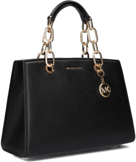 Michael Kors Cynthia handtas M satchel black Zwart