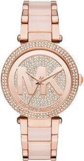 Michael Kors damesparkerhorloge MK6176 - maat Roségoud