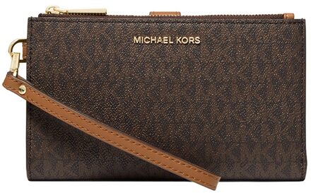 Michael Kors Dblzp Wristlet brown Dames portemonnee Bruin - H 11 x B 18 x D 3