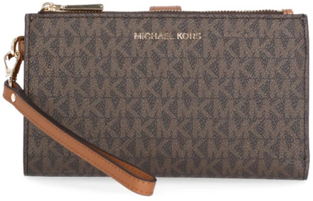 Michael Kors Dblzp Wristlet brown Dames portemonnee Bruin - H 11 x B 18 x D 3