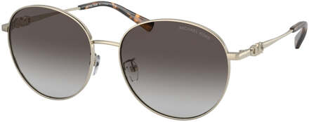 Michael Kors donkergrijze gradintlens lichtgouden zonnebril