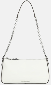 Michael Kors Empire chain pouch schoudertas optic white Wit