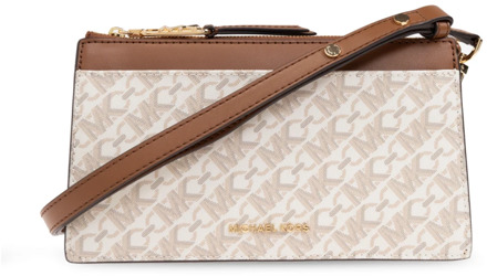 Michael Kors Empire Lg Conv Xbody vanilla/lugg Damestas Beige - H 13.5 x B 22.5 x D 6.5