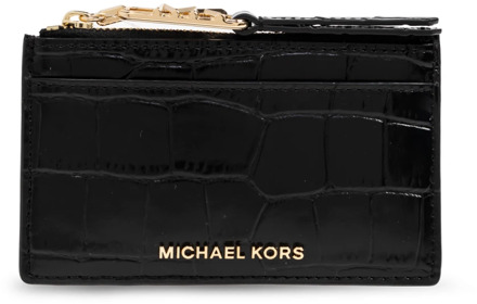 Michael Kors Empire SM Zip Card Case black Dames portemonnee Zwart