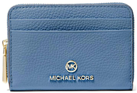 Michael Kors Frans Blauw Muntkaarthouder Michael Kors , Blue , Dames - ONE Size