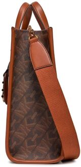 Michael Kors Gigi Grote Empire Handtas met Signature Logo Bruin