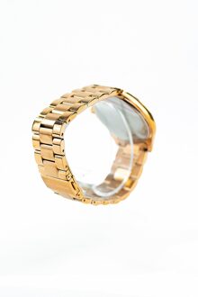 Michael Kors Goudkleurig Roestvrij Staal Polshorloge Met Bruine Wijzerplaat - maat