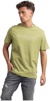 Michael Kors Groen Modern T-Shirt Heren Michael Kors , Green , Heren - 2Xl,Xl,L,M,S,Xs