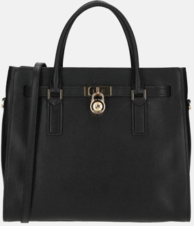 Michael Kors Hamilton handtas L black Zwart
